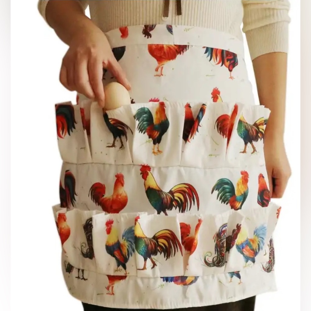 Chicken Egg Apron NEW Holds Eggs
